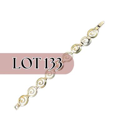 -133- SILVER | Sterling Decorative Bracelet | Marked