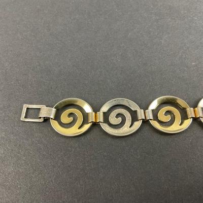 -133- SILVER | Sterling Decorative Bracelet | Marked
