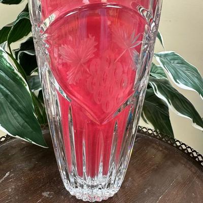 Tall vintage crystal Vase