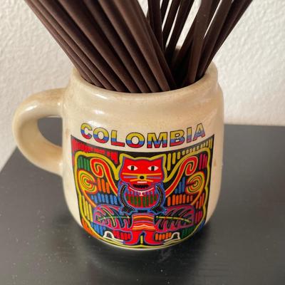New bags of incense and Colombian cup