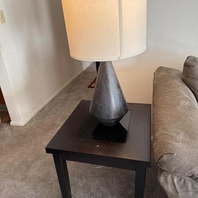 End table with lamp