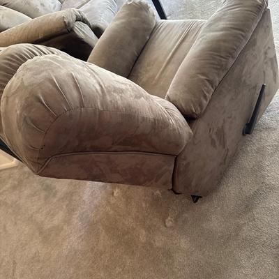 Brown suede rock