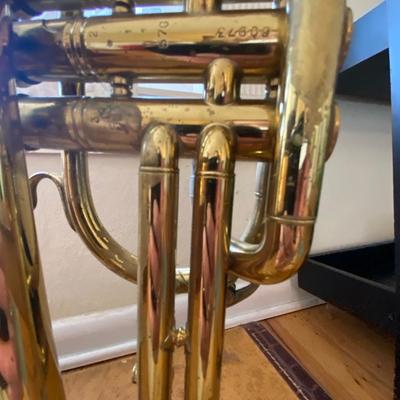 VINTAGE ELKHART TRUMPET BUILT BY BUESCHER