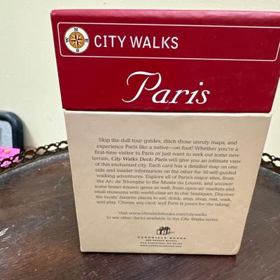 Paris city walks on cards