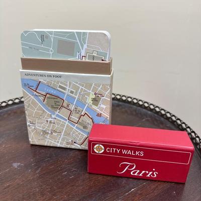Paris city walks on cards