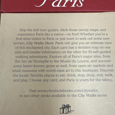 Paris city walks on cards
