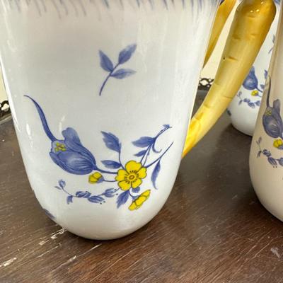 Set of 4 Spode Imperial garden mugs