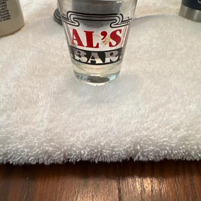 Mugs and shot glass