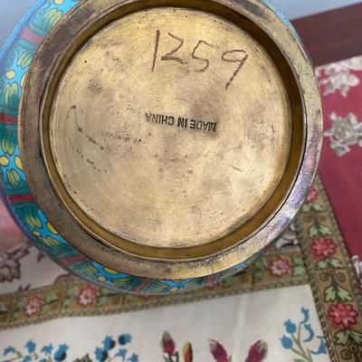 ANTIQUE CHINESE CLOISONNE ENAMEL GINGER JAR