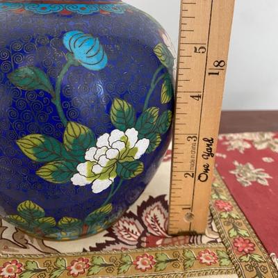 ANTIQUE CHINESE CLOISONNE ENAMEL GINGER JAR