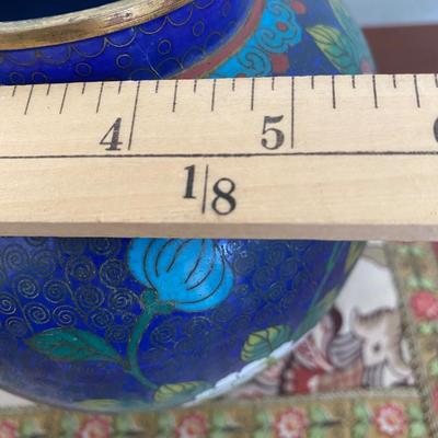 ANTIQUE CHINESE CLOISONNE ENAMEL GINGER JAR