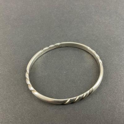 -138- SILVER | Sterling Hand Wrought 1930’s-1940’s Kalo 7 Bangle | Marked