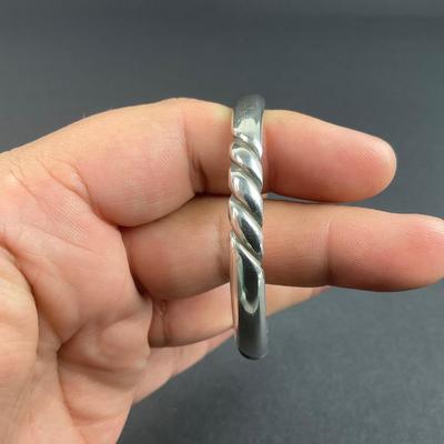-138- SILVER | Sterling Hand Wrought 1930’s-1940’s Kalo 7 Bangle | Marked