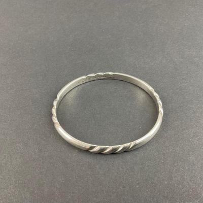 -138- SILVER | Sterling Hand Wrought 1930’s-1940’s Kalo 7 Bangle | Marked