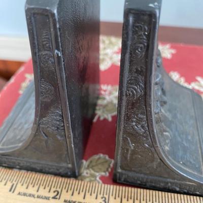 Vintage Jennings Brothers bookends Village Dancers JB Brass