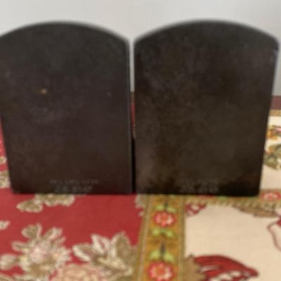 Vintage Jennings Brothers bookends Village Dancers JB Brass