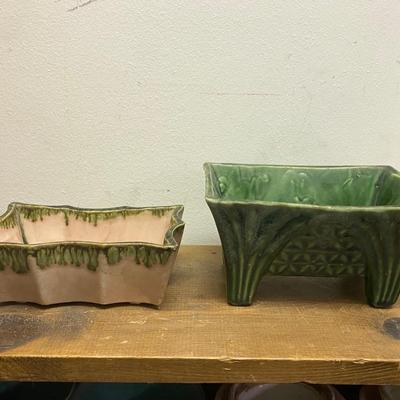 Vintage Upco and Cookson Pottery planters