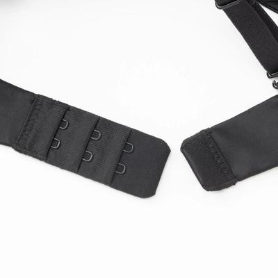 36C - Wingslove Lightly Padded Plunge Everyday Basic Underwire Black Bra