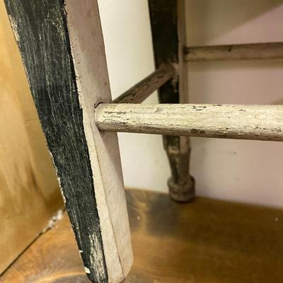 Vintage Furniture Primitive Wooden Wood Chair Stool Seat Bench Rustic