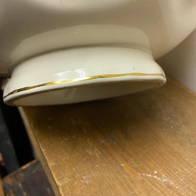 Mason's Mandarin ironstone charger, large round platter, cobalt blue and gold with floral patterns