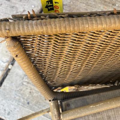 Antique Victorian Baby Doll Stroller Vintage Wicker Carriage