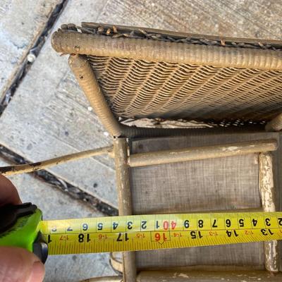 Antique Victorian Baby Doll Stroller Vintage Wicker Carriage