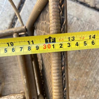 Antique Victorian Baby Doll Stroller Vintage Wicker Carriage