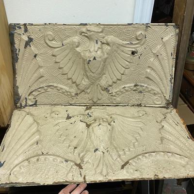 Antique Eagle design Tin Ceiling Trim Panel