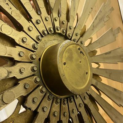 Mid Century Modern Starburst Wall Clock