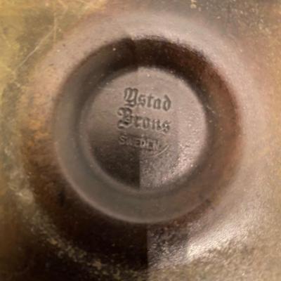 Vintage Ystad Brons horse trinket tray