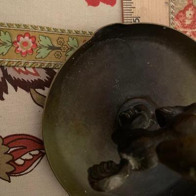 Vintage Ystad Brons horse trinket tray