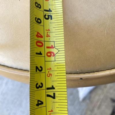 Contempo Frames Inc. Mid-Century Modern yellow vinyl chrome frame chair