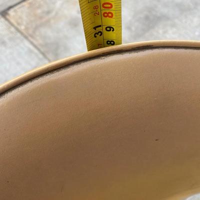 Contempo Frames Inc. Mid-Century Modern yellow vinyl chrome frame chair