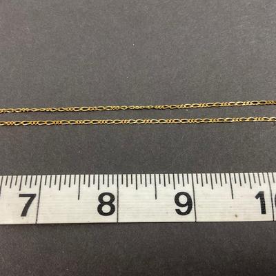 -146- GOLD | 14K JO Chain & Shell Pendant | Marked