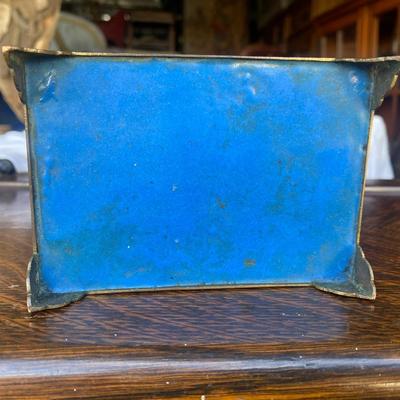 ANTIQUE OLD CHINESE PORCELAIN ENAMEL CLOISONNE DRAGON JEWELRY BRONZE BOX