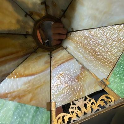 Vintage Slag Glass Lamp Shade