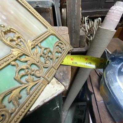 Vintage Slag Glass Lamp Shade