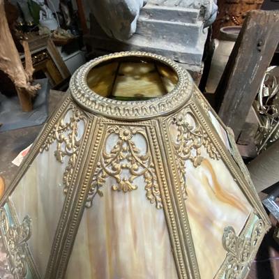 Vintage Slag Glass Lamp Shade