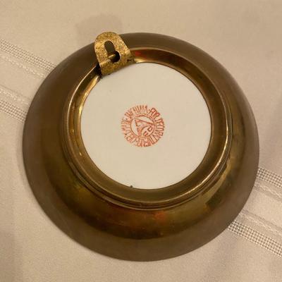 Porcelain Hand Painted Chinoiserie Style Birds