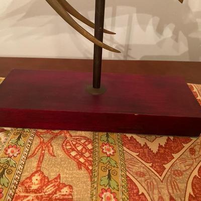 MCM Frederick Cooper Style Brass Wood Marlin Sculpture