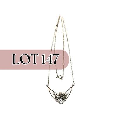 -147- SILVER | Sterling 925 Celtic Knot Necklace | Marked