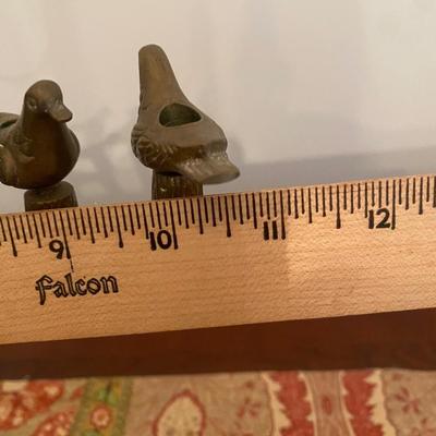 Brass doves of peace menorah