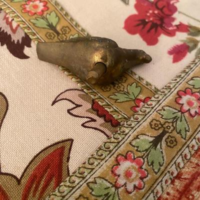 Brass doves of peace menorah