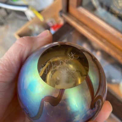 ROBERT EICKHOLT FLORAL PERFUME BOTTLE