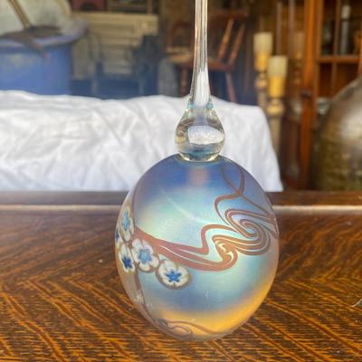 ROBERT EICKHOLT FLORAL PERFUME BOTTLE