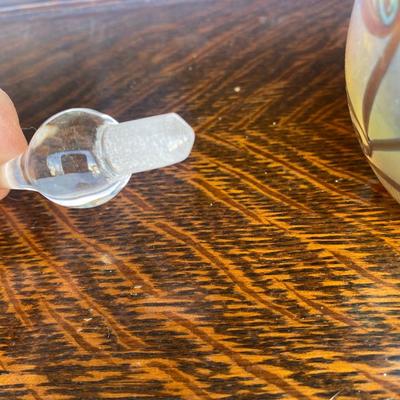 ROBERT EICKHOLT FLORAL PERFUME BOTTLE