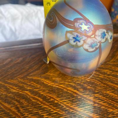 ROBERT EICKHOLT FLORAL PERFUME BOTTLE