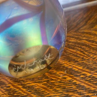 ROBERT EICKHOLT FLORAL PERFUME BOTTLE