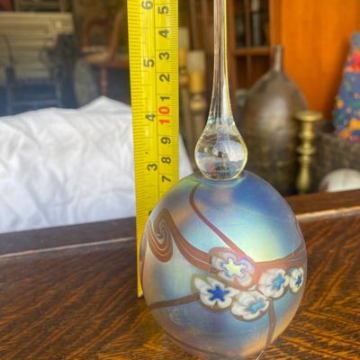 ROBERT EICKHOLT FLORAL PERFUME BOTTLE