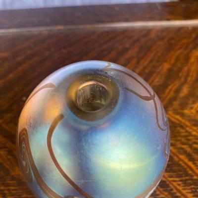 ROBERT EICKHOLT FLORAL PERFUME BOTTLE